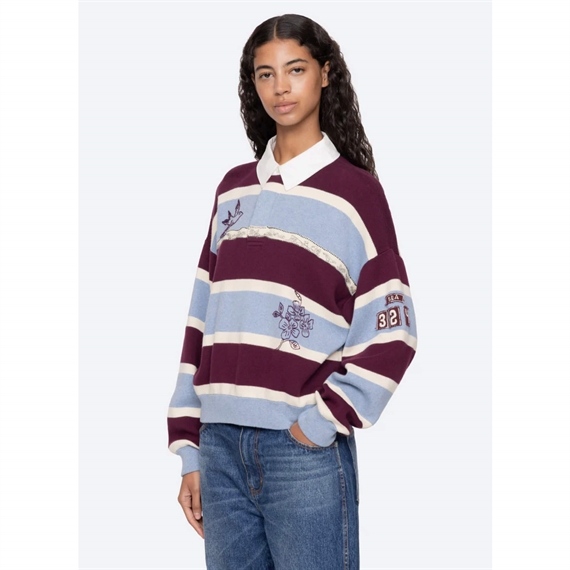 Sea New York Hester Solid Rugby Sweater, Multi